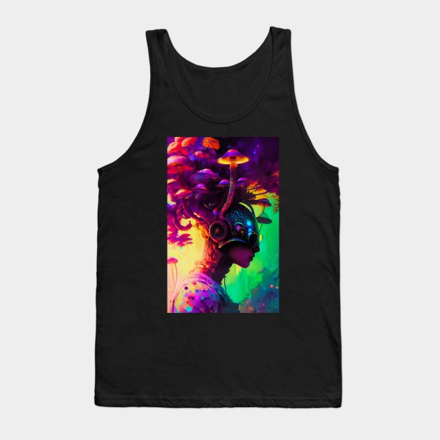 Abstract Another World Alien Tank Top by Voodoo Production